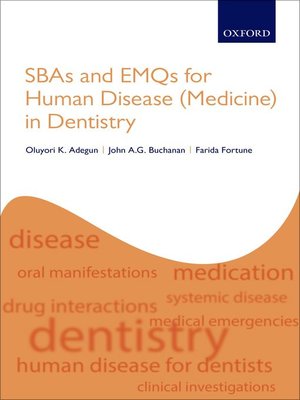 cover image of SBAs and EMQs for Human Disease (Medicine) in Dentistry